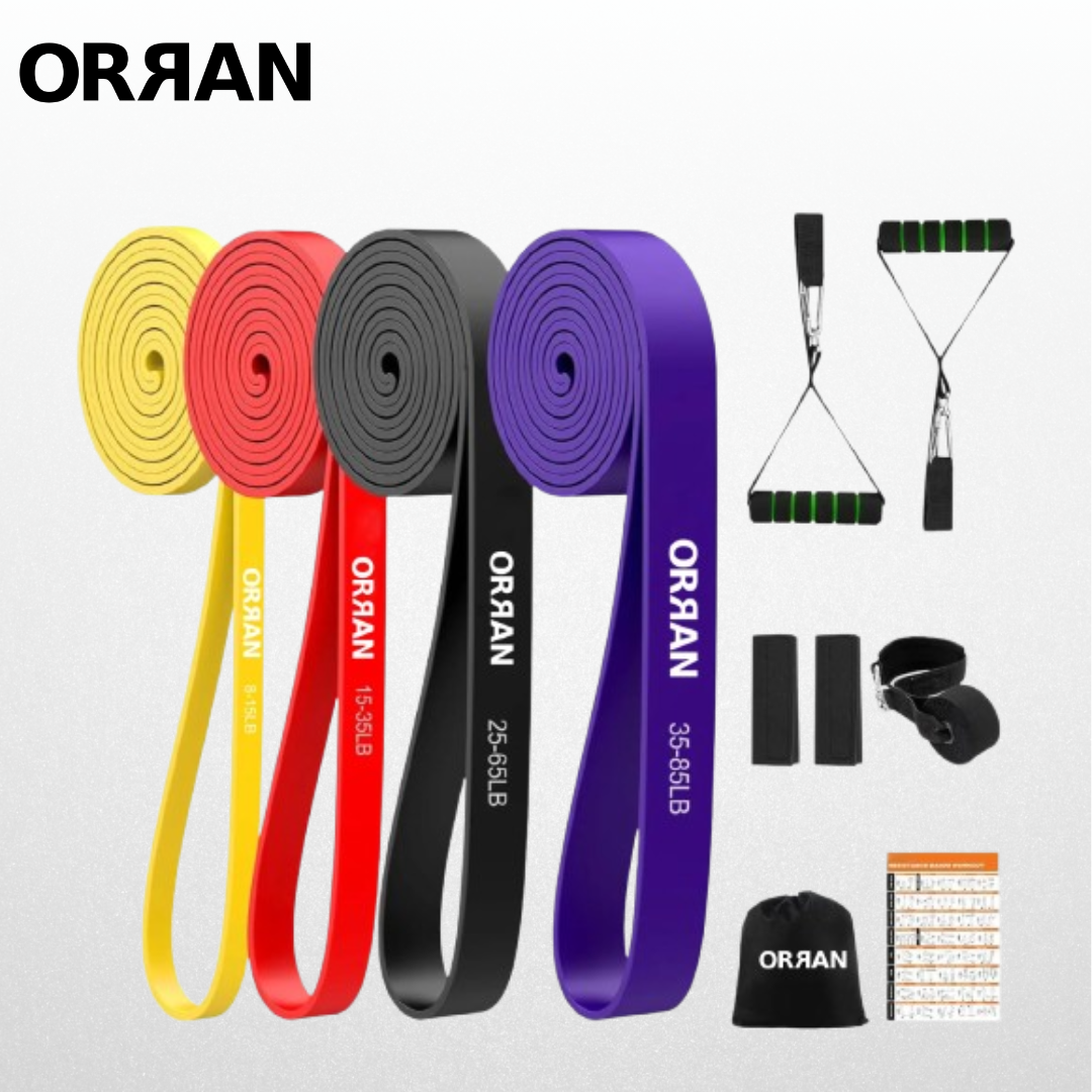 ORRAN Pull Up Assist Resistance Band Set