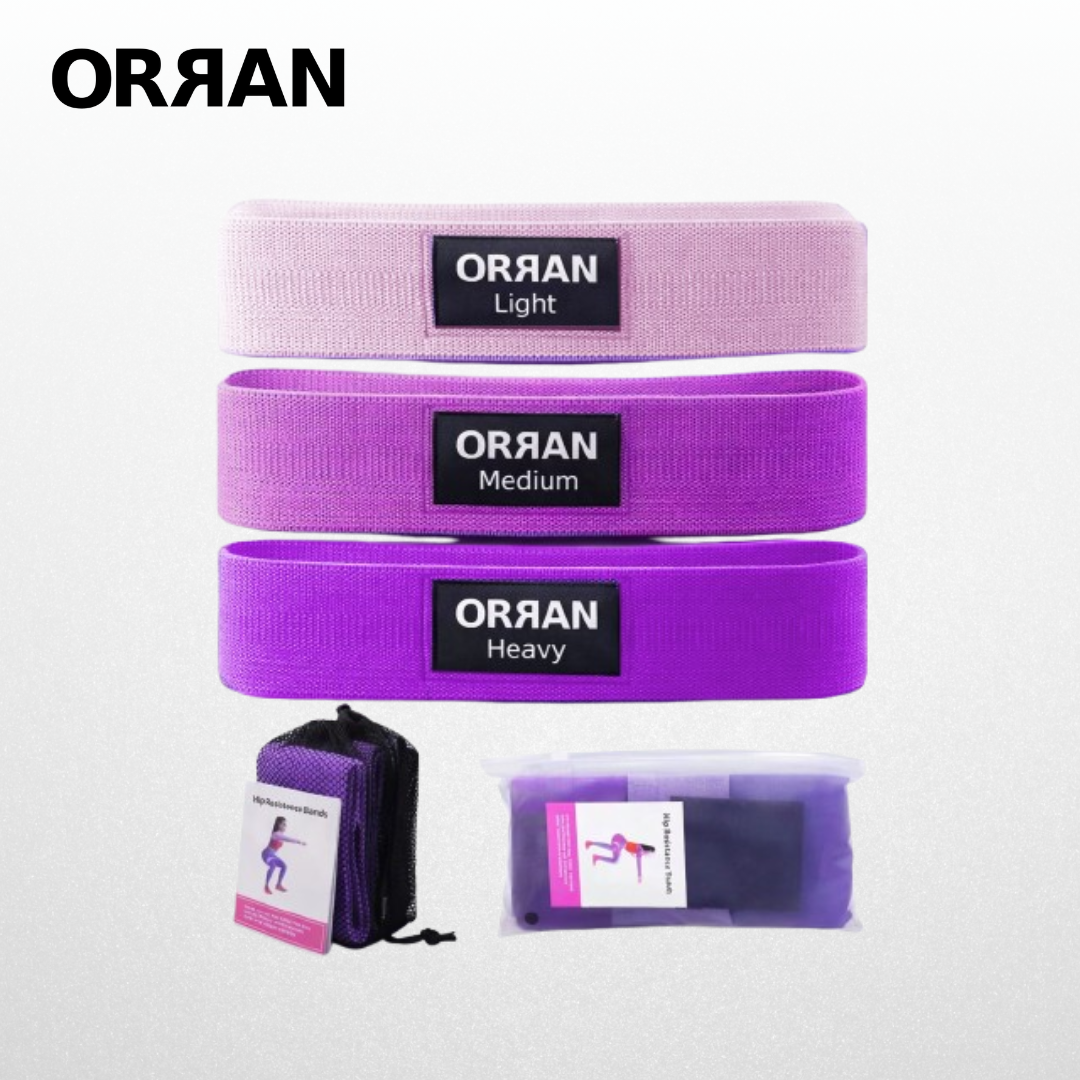 ORRAN Hip bands set of 3 ( Pink )